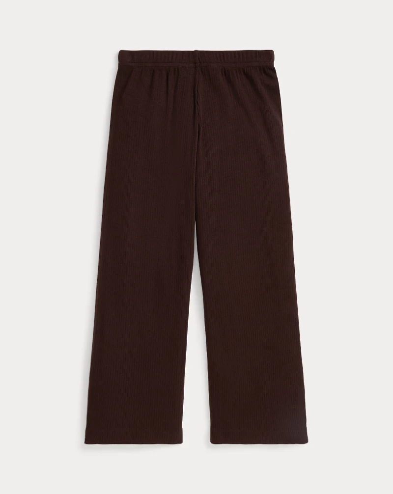 Ribbed Wide-Leg Pant