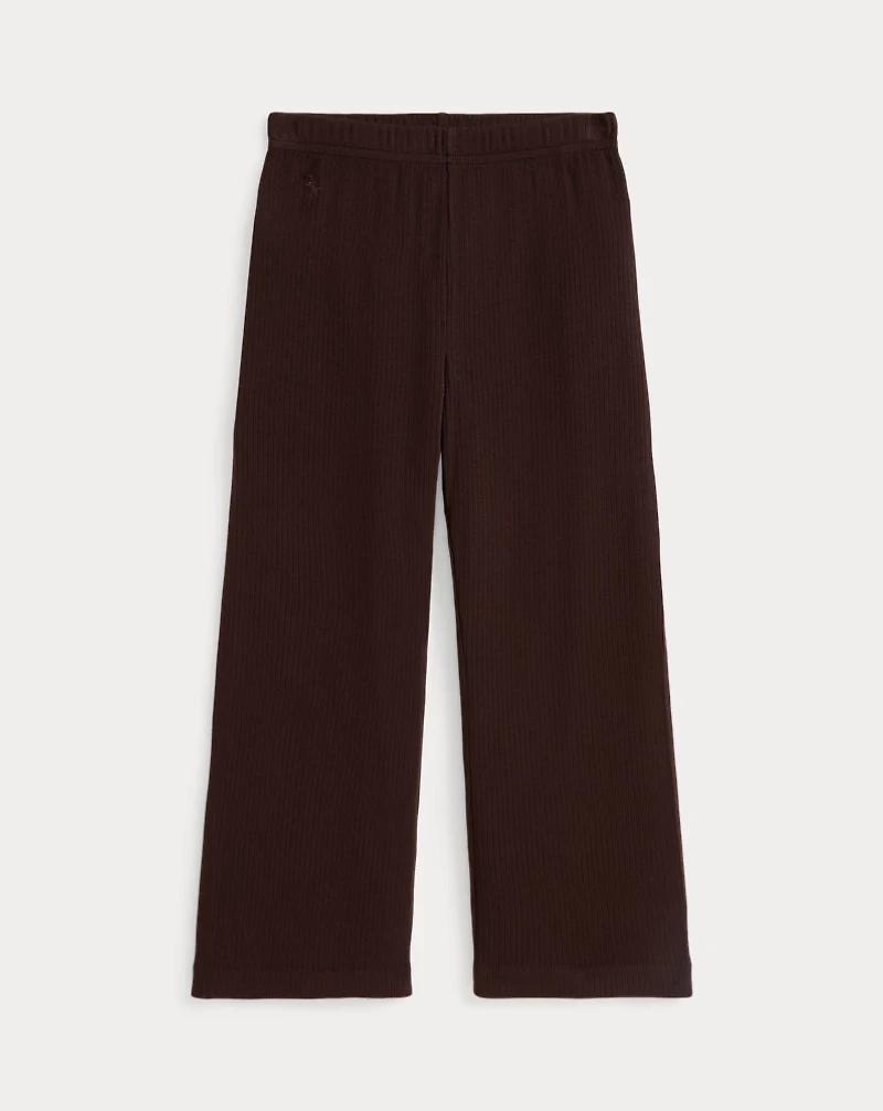 Ribbed Wide-Leg Pant