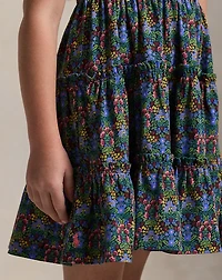 Floral Smocked Cotton Jersey Dress