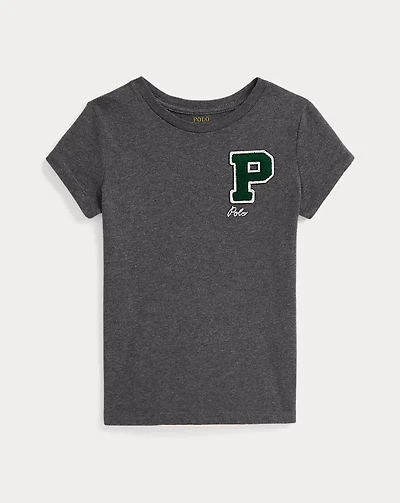 Cotton Jersey Letterman Tee