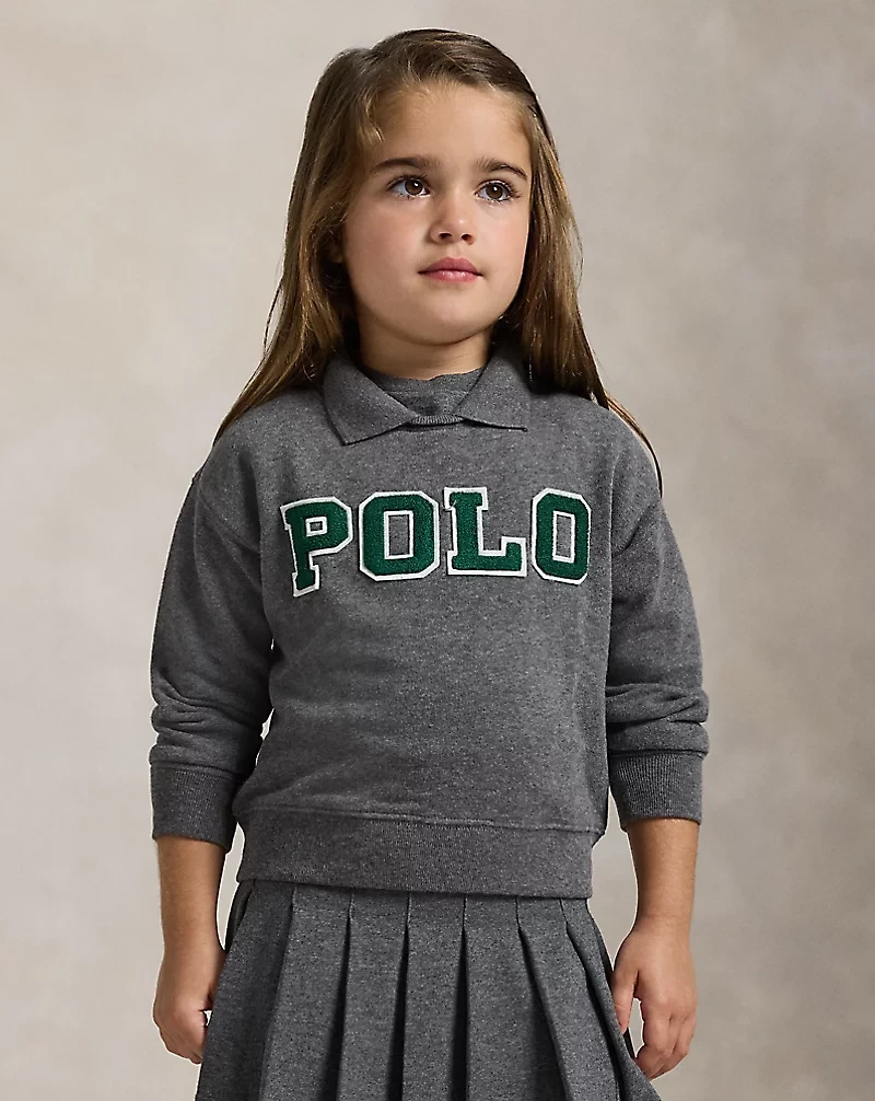 Logo Fleece Polo Sweatshirt