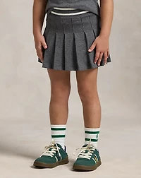 Pleated Cotton Jersey Skort