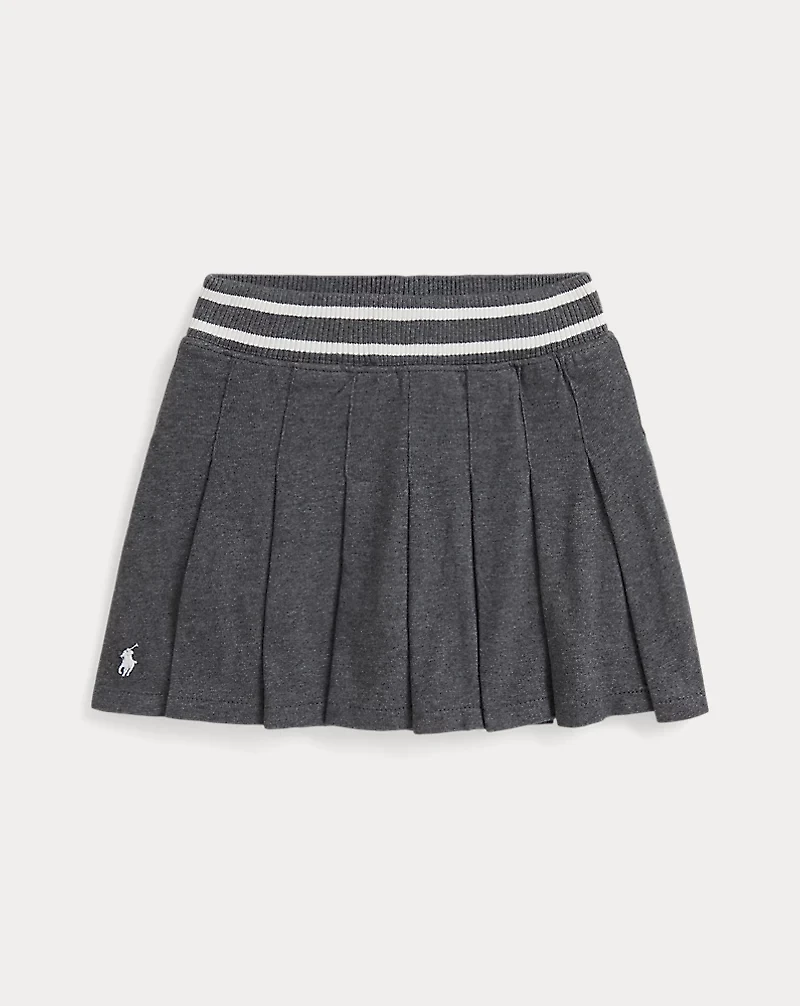Pleated Cotton Jersey Skort
