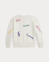 Embroidered Fleece Sweatshirt