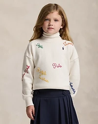 Embroidered Fleece Sweatshirt