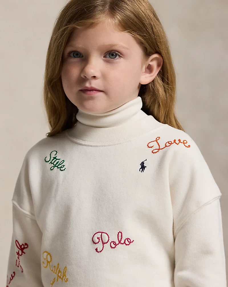 Embroidered Fleece Sweatshirt