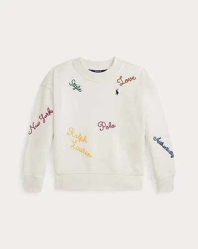 Embroidered Fleece Sweatshirt