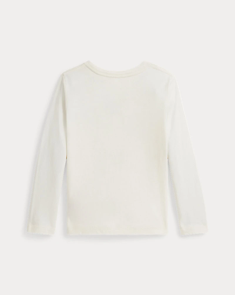 Polo Bear Cotton Jersey Long-Sleeve Tee
