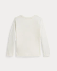 Polo Bear Cotton Jersey Long-Sleeve Tee