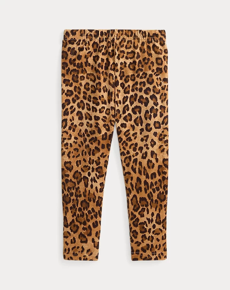 Leopard-Print Stretch Jersey Legging