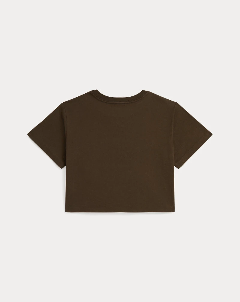 Logo Crest Cotton Jersey Boxy Tee
