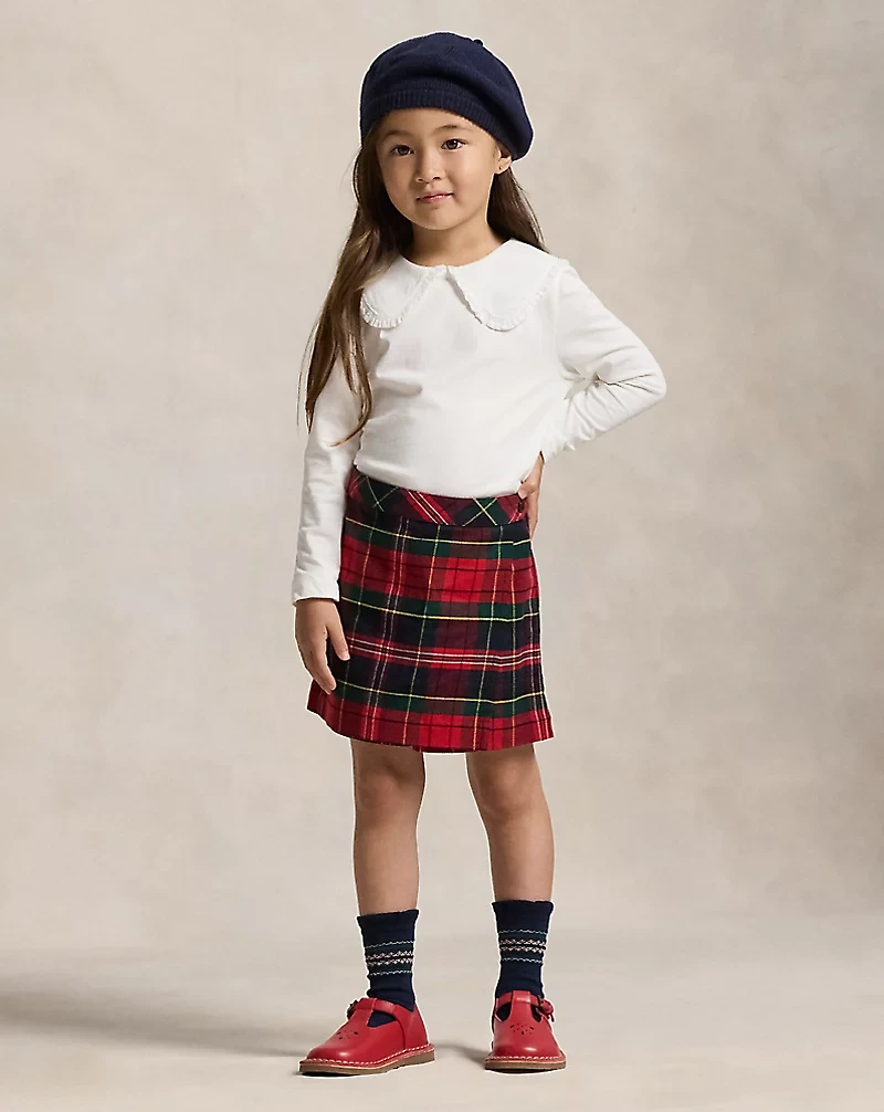 Ruffled Cotton Jersey Tee