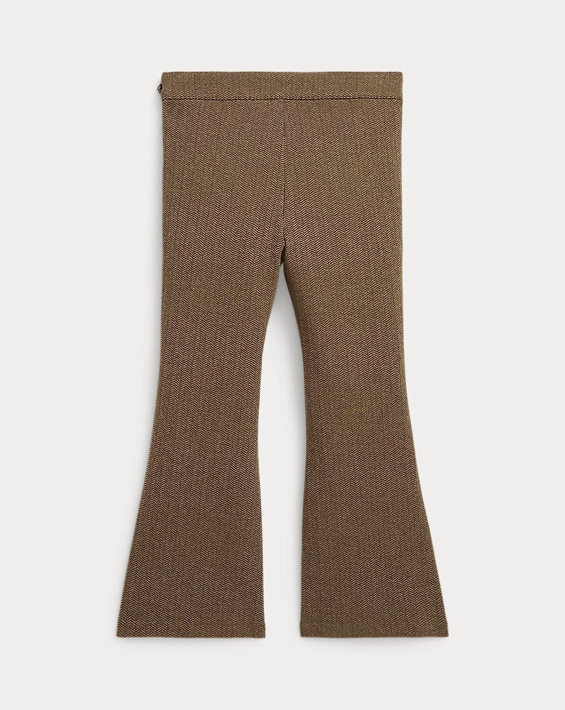 Herringbone Jacquard Flare Pant