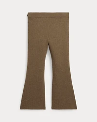 Herringbone Jacquard Flare Pant