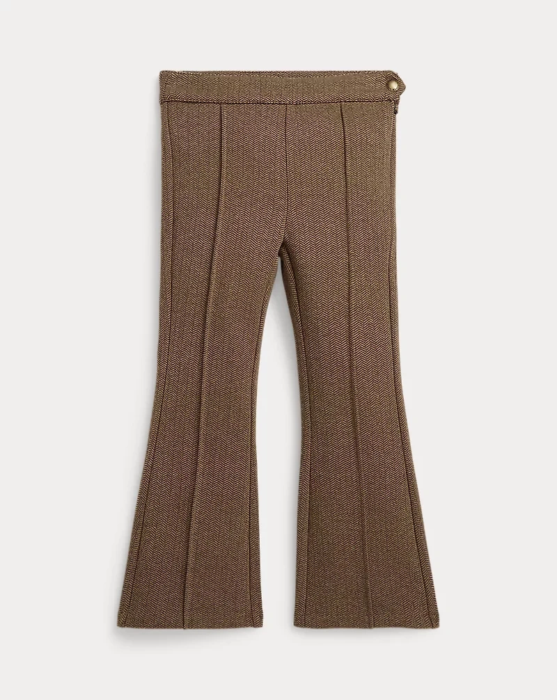 Herringbone Jacquard Flare Pant