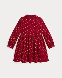 Floral Cotton Corduroy Shirtdress