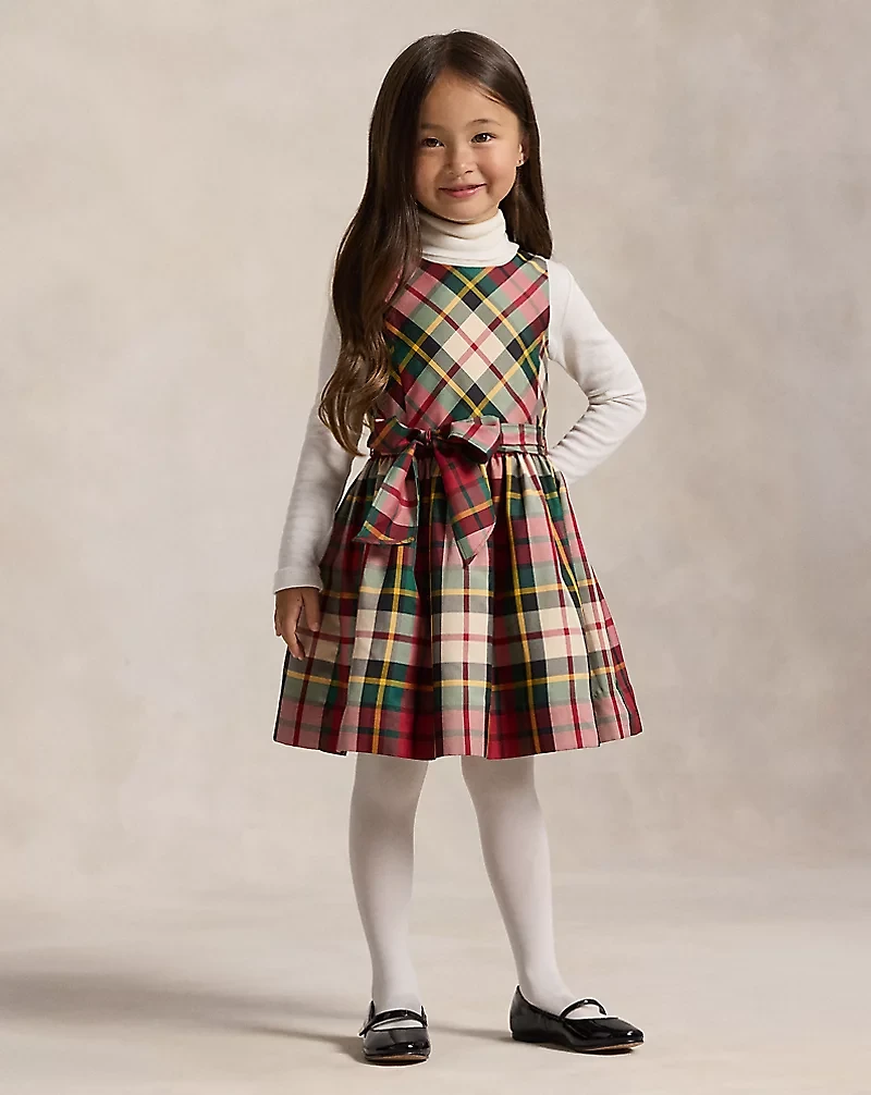 Plaid Taffeta Dress