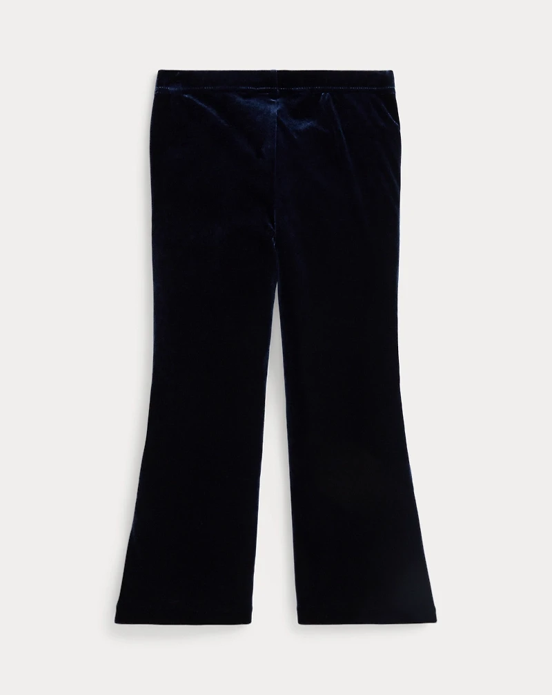 Metallic Velvet Flare Legging