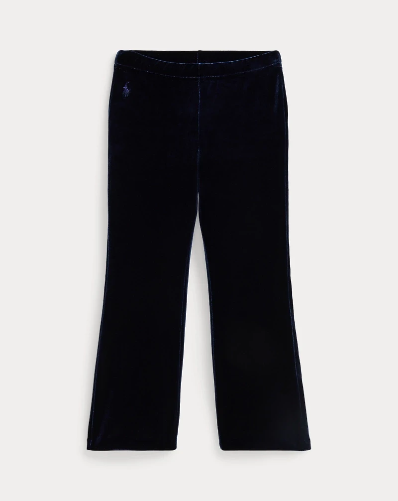 Metallic Velvet Flare Legging