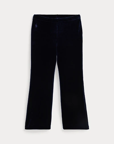 Metallic Velvet Flare Legging