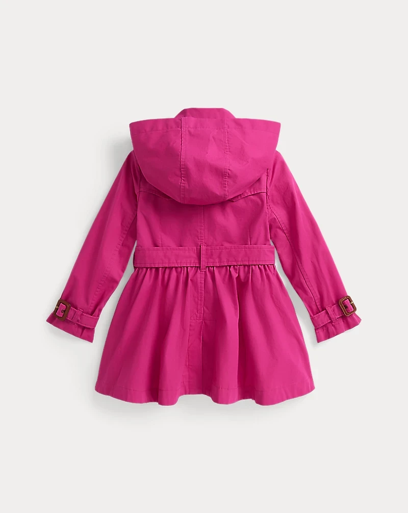 Cotton Hooded Trench Coat