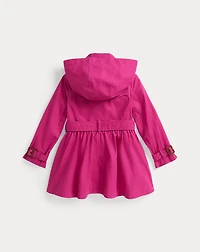 Cotton Hooded Trench Coat