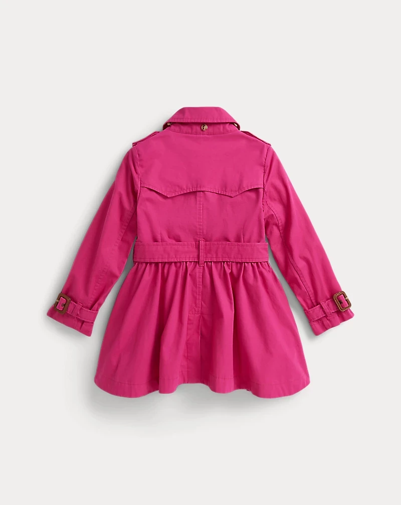 Cotton Hooded Trench Coat