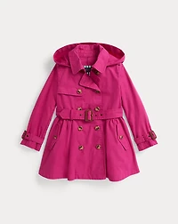 Cotton Hooded Trench Coat