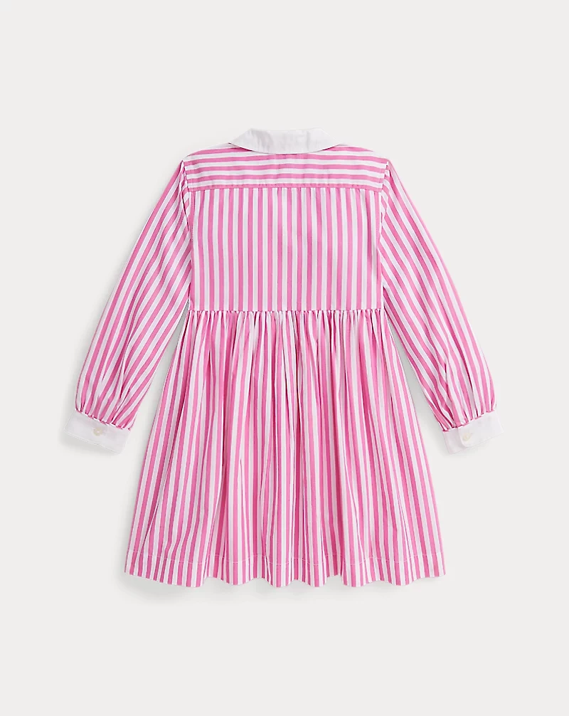 Striped Cotton Poplin Shirtdress
