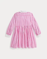 Striped Cotton Poplin Shirtdress