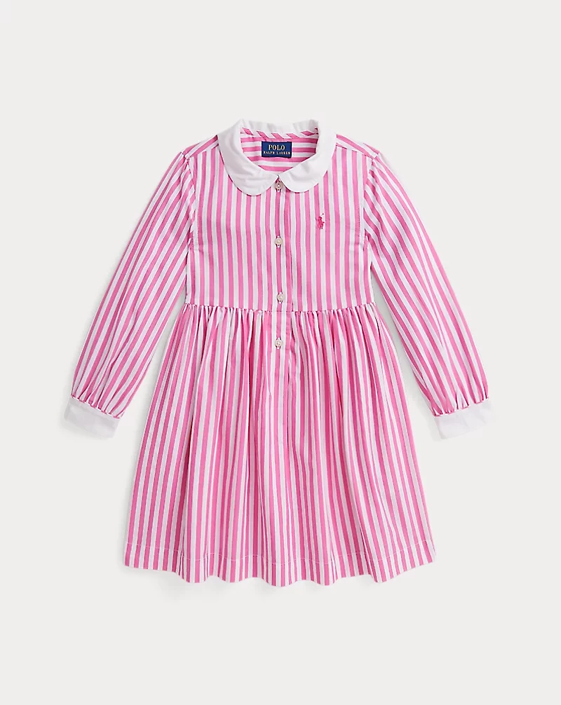 Striped Cotton Poplin Shirtdress