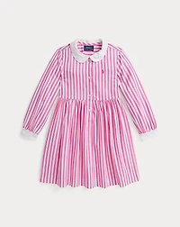 Striped Cotton Poplin Shirtdress