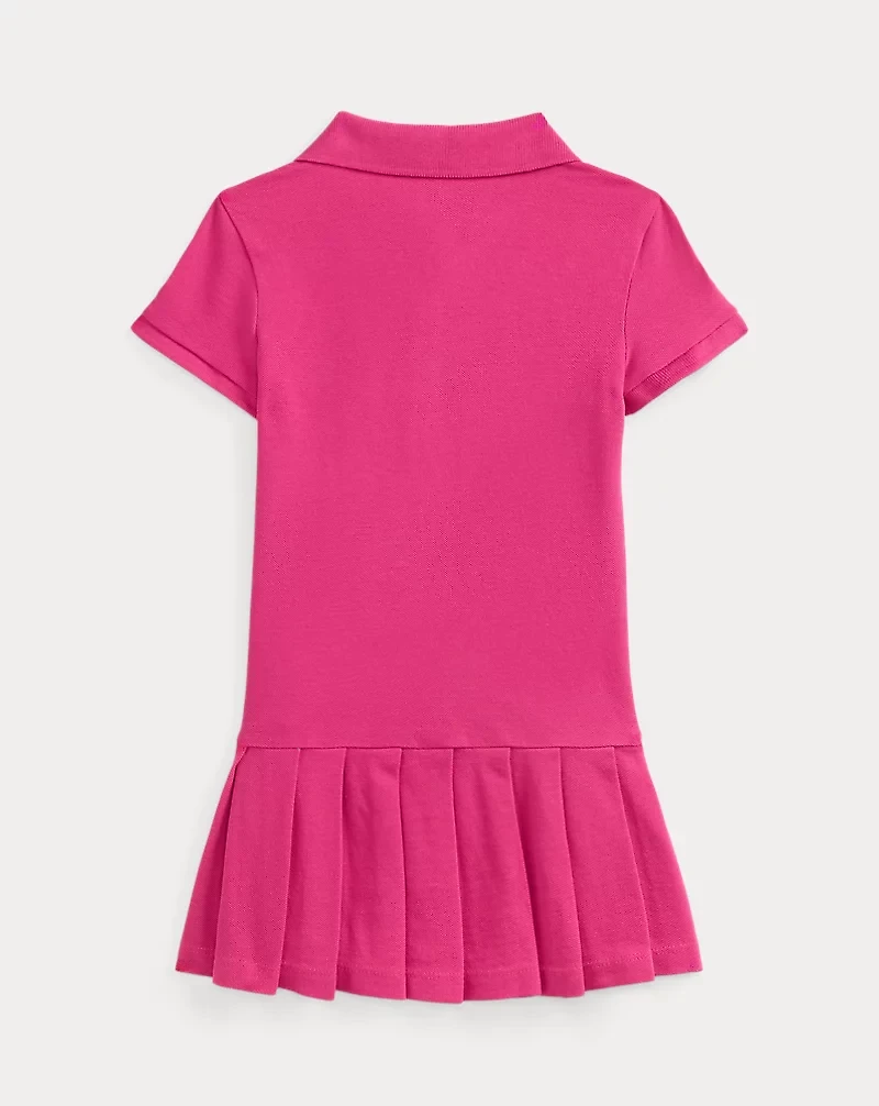 Big Pony Stretch Mesh Polo Dress