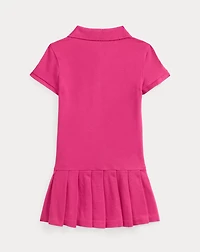 Big Pony Stretch Mesh Polo Dress