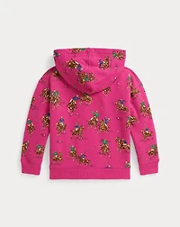Equestrian-Print Fleece Hoodie
