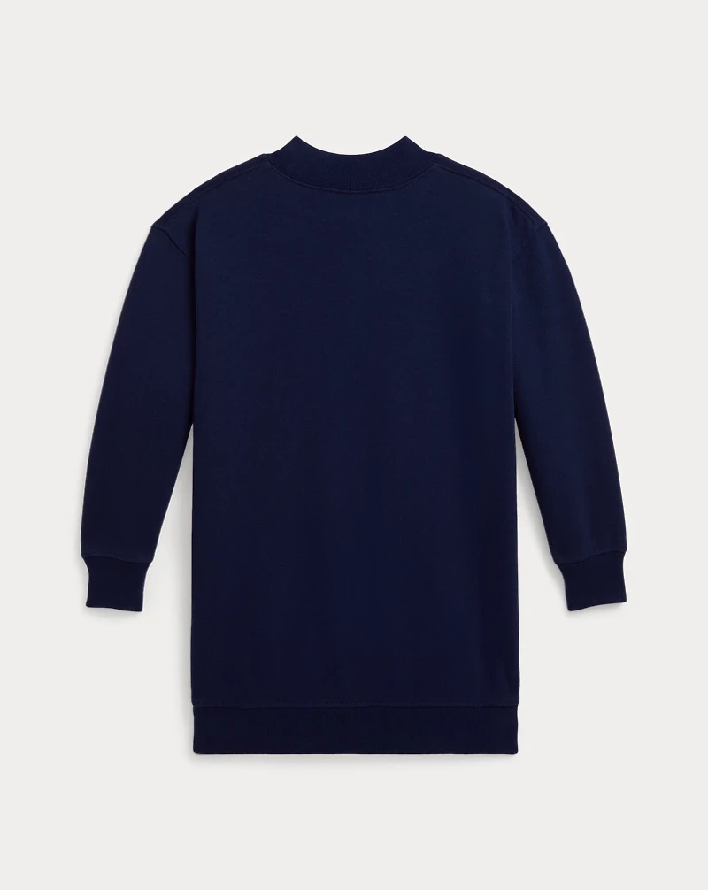Logo Fleece Mockneck Dress