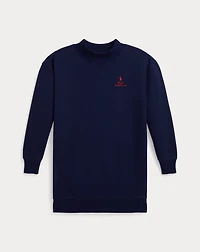Logo Fleece Mockneck Dress