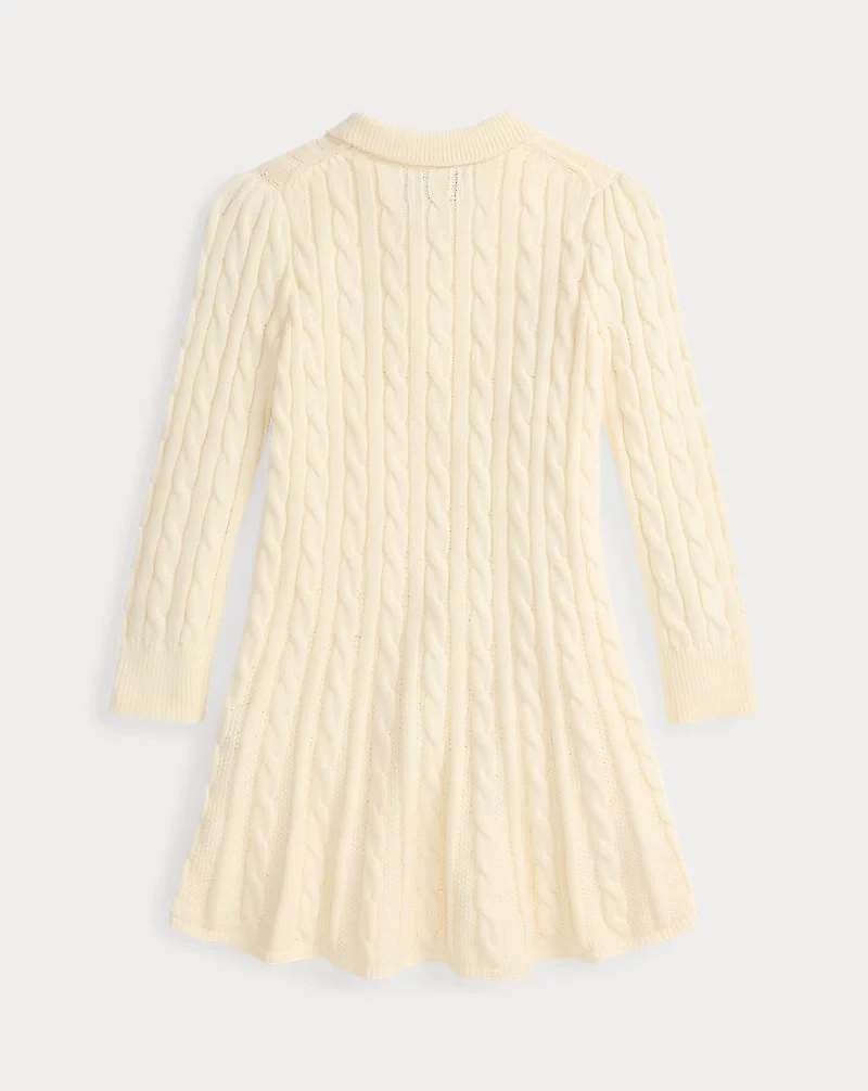 Cotton Polo Sweater Dress