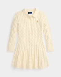 Cotton Polo Sweater Dress