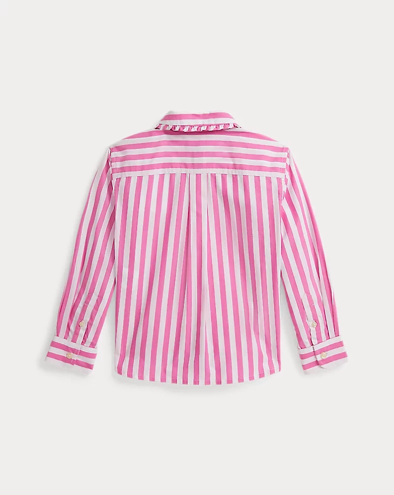 Striped Cotton Poplin Boxy Shirt