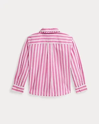 Striped Cotton Poplin Boxy Shirt