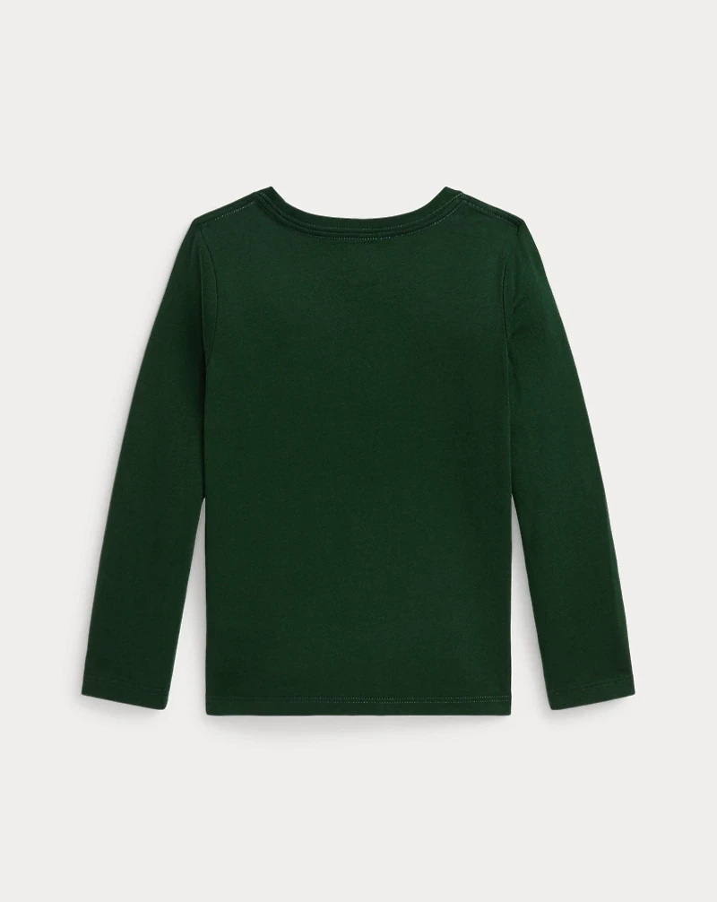 Polo Bear Cotton Long-Sleeve Tee