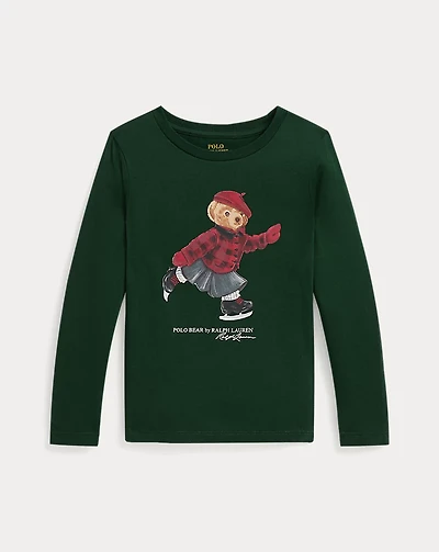 Polo Bear Cotton Long-Sleeve Tee