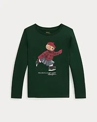 Polo Bear Cotton Long-Sleeve Tee