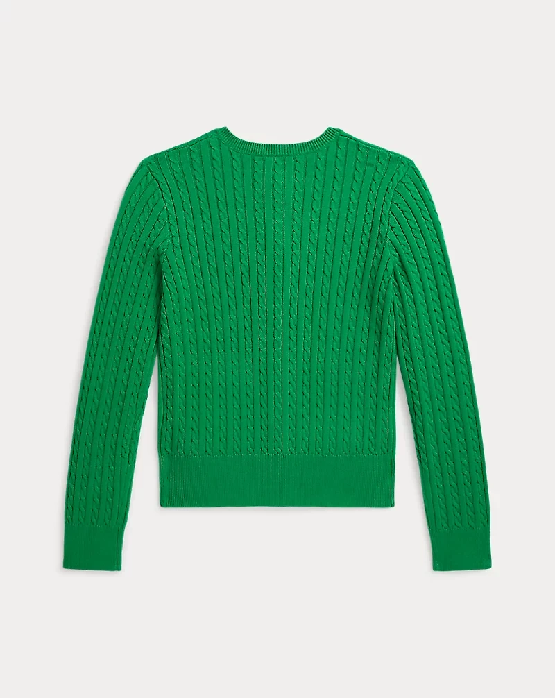 Mini-Cable Cotton Cardigan