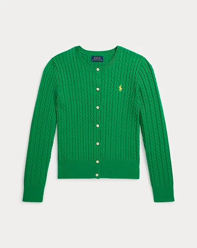 Mini-Cable Cotton Cardigan