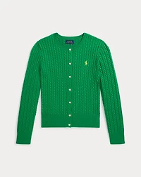 Mini-Cable Cotton Cardigan