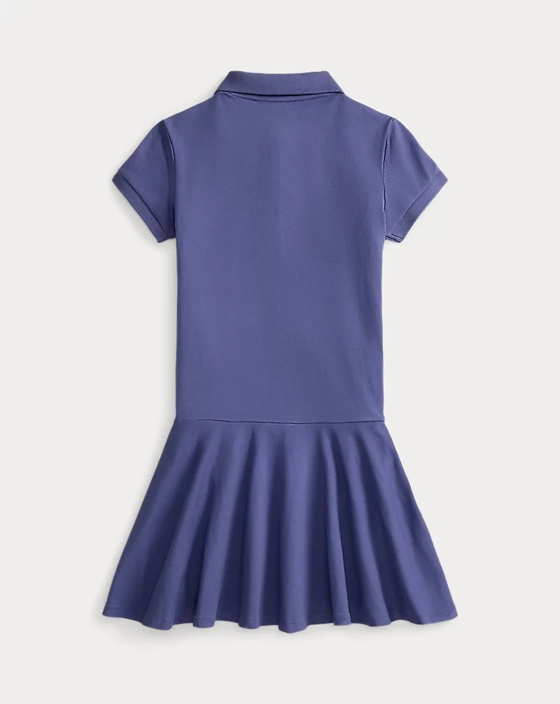 Stretch Mesh Polo Dress