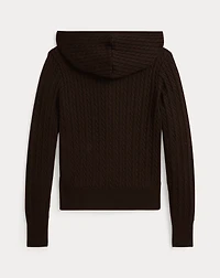 Mini-Cable Cotton Full-Zip Hoodie