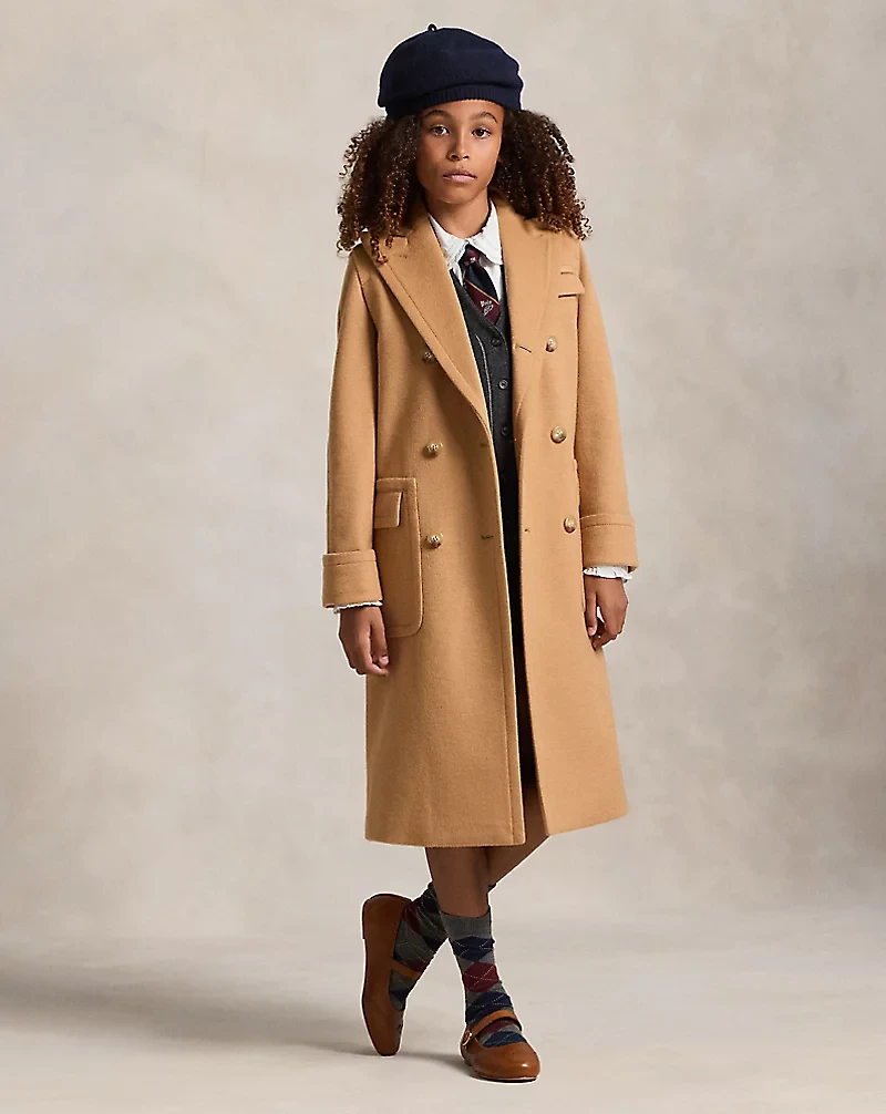 Brushed-Knit Polo Coat